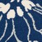 Homeroots 8 ft. Round Navy & Ivory Floral Area Rug 385483 - alternate 9